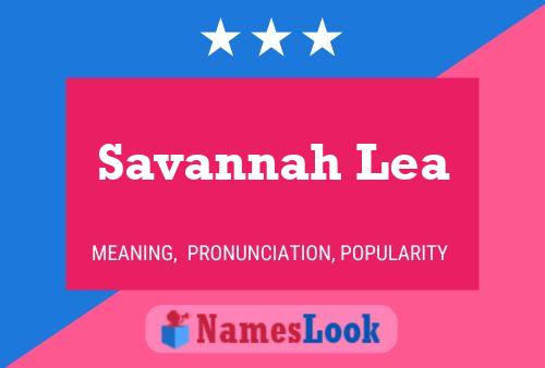 Pôster do nome Savannah Lea