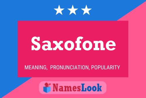 Pôster do nome Saxofone