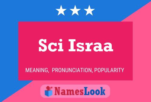 Pôster do nome Sci Israa