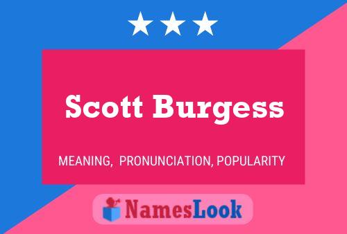 Pôster do nome Scott Burgess