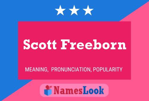 Pôster do nome Scott Freeborn