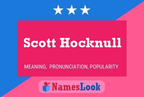 Pôster do nome Scott Hocknull