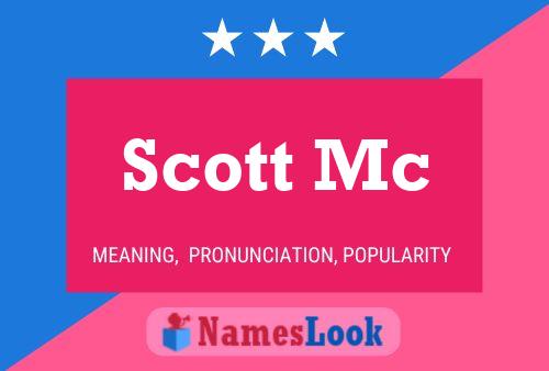 Pôster do nome Scott Mc