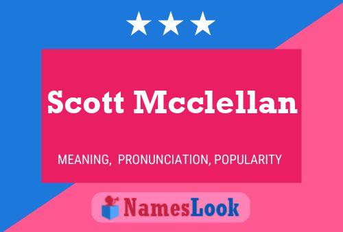 Pôster do nome Scott Mcclellan