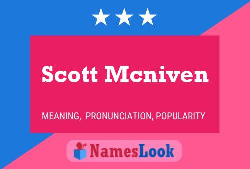 Pôster do nome Scott Mcniven