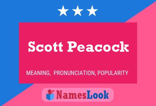 Pôster do nome Scott Peacock