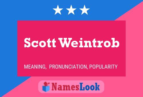 Pôster do nome Scott Weintrob