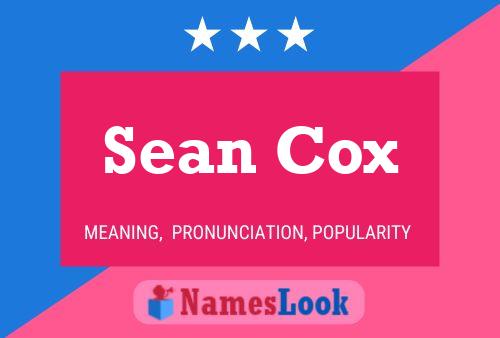 Pôster do nome Sean Cox