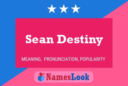 Pôster do nome Sean Destiny