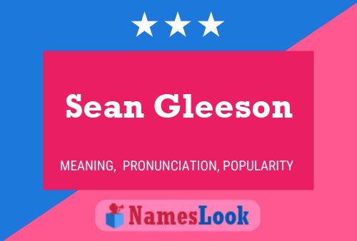 Pôster do nome Sean Gleeson