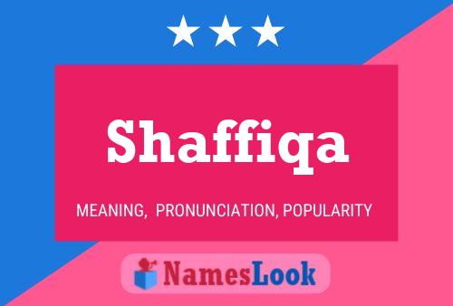 Pôster do nome Shaffiqa