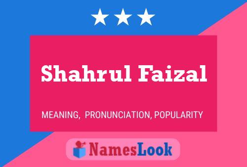 Pôster do nome Shahrul Faizal