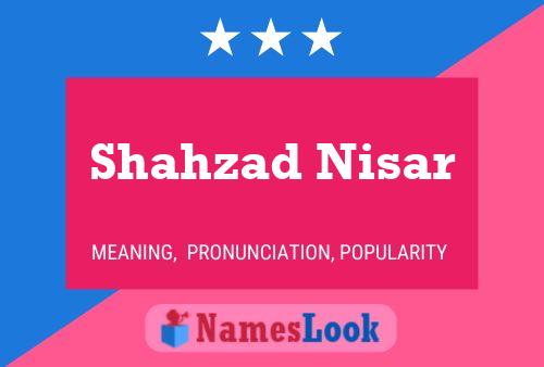 Pôster do nome Shahzad Nisar