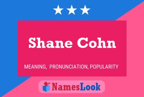 Pôster do nome Shane Cohn