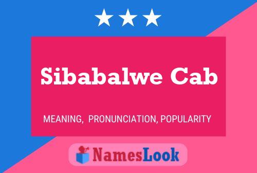 Pôster do nome Sibabalwe Cab