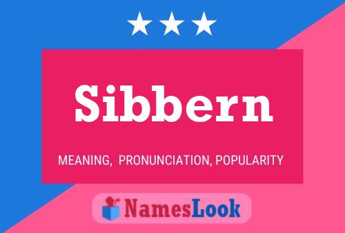 Pôster do nome Sibbern