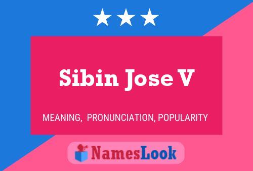 Pôster do nome Sibin Jose V