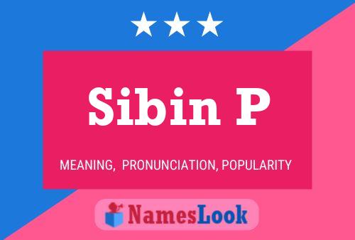 Pôster do nome Sibin P