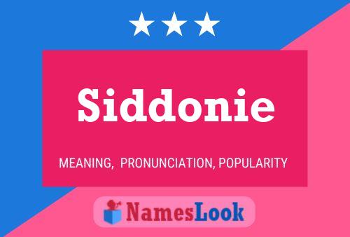 Pôster do nome Siddonie