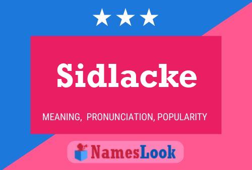 Pôster do nome Sidlacke