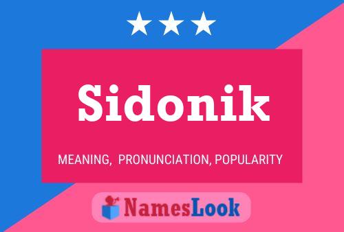 Pôster do nome Sidonik