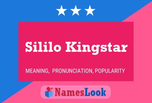 Pôster do nome Sililo Kingstar