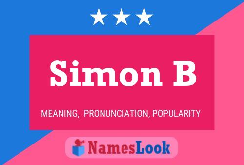 Pôster do nome Simon B