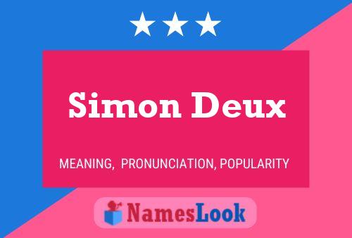 Pôster do nome Simon Deux