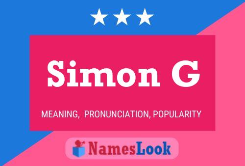 Pôster do nome Simon G