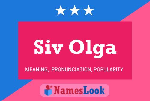 Pôster do nome Siv Olga