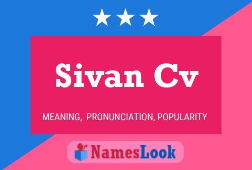 Pôster do nome Sivan Cv