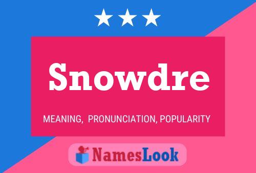 Pôster do nome Snowdre