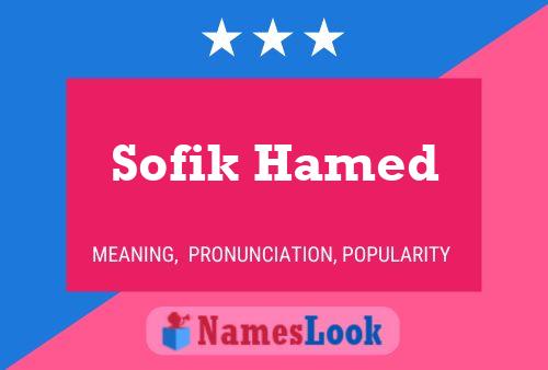 Pôster do nome Sofik Hamed