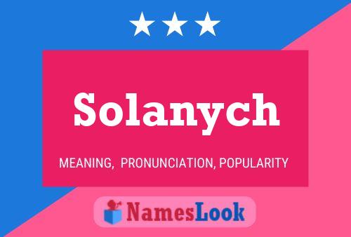 Pôster do nome Solanych