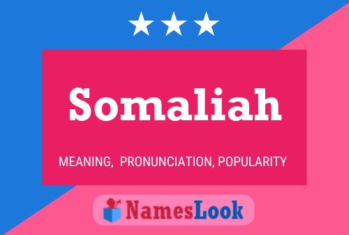 Pôster do nome Somaliah