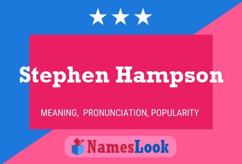 Pôster do nome Stephen Hampson