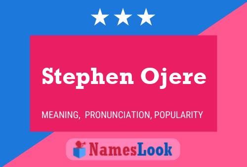 Pôster do nome Stephen Ojere