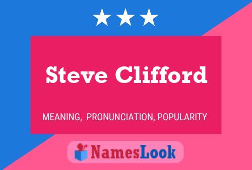 Pôster do nome Steve Clifford