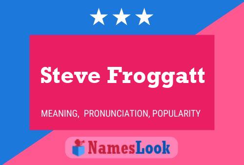 Pôster do nome Steve Froggatt