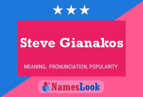 Pôster do nome Steve Gianakos