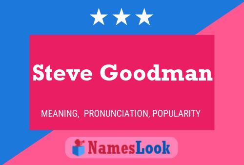 Pôster do nome Steve Goodman