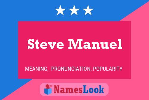 Pôster do nome Steve Manuel