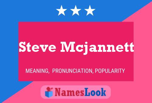 Pôster do nome Steve Mcjannett