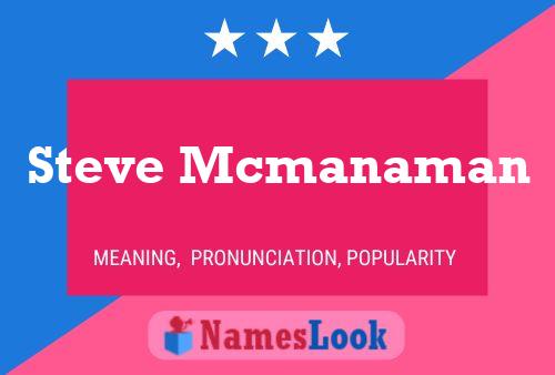 Pôster do nome Steve Mcmanaman