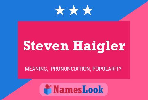 Pôster do nome Steven Haigler