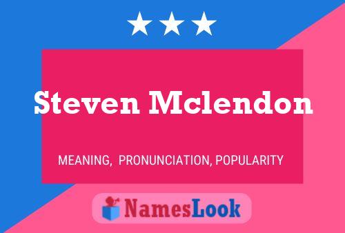 Pôster do nome Steven Mclendon