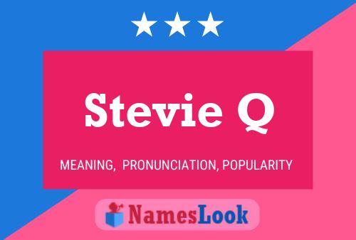 Pôster do nome Stevie Q