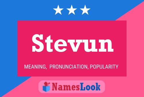 Pôster do nome Stevun