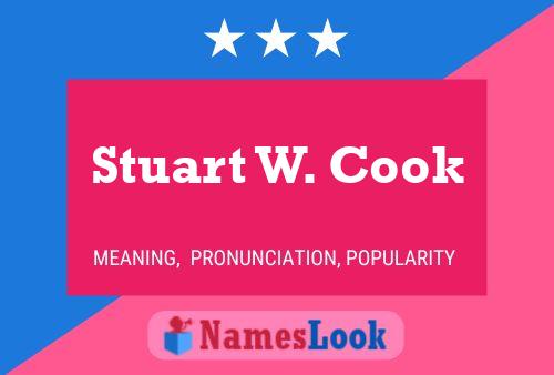 Pôster do nome Stuart W. Cook