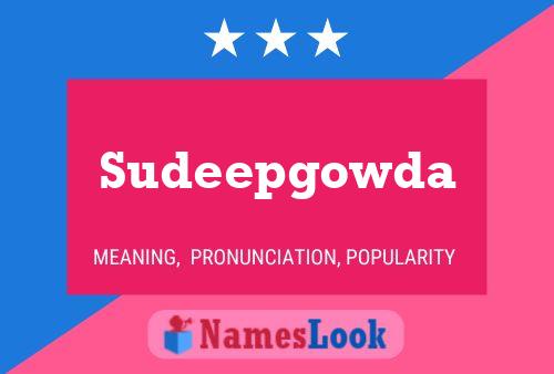 Pôster do nome Sudeepgowda